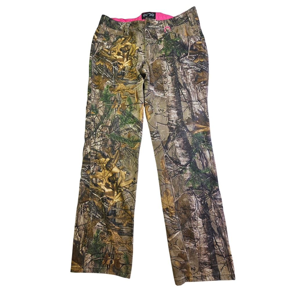 Realtree Camouflage Women's Pants with Pink Lining